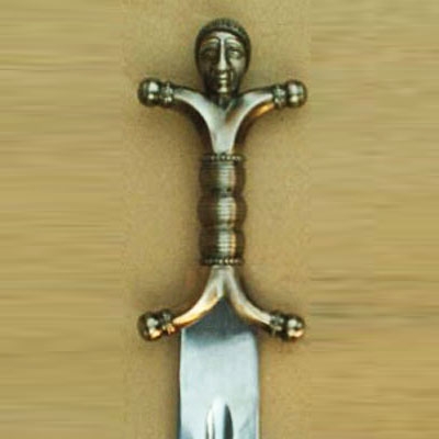 Anthropomorphic Celtic Silver Sword image 3
