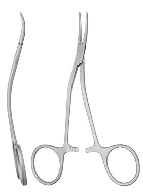 HILL HEMOSTAT SERRATED CURVED