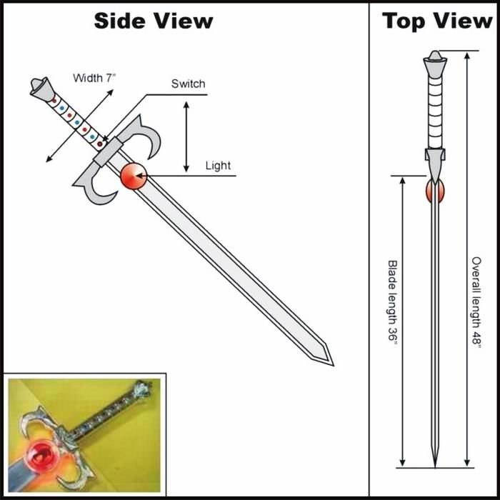 Thundercats Sword of Omens Light up Sword. image 4