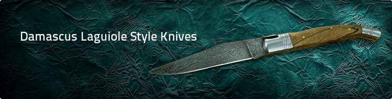 Damascus Laguiole-Style Knives