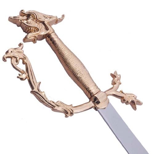 Belly Dance Dragon Scimitar Sword Gold Handle image 2