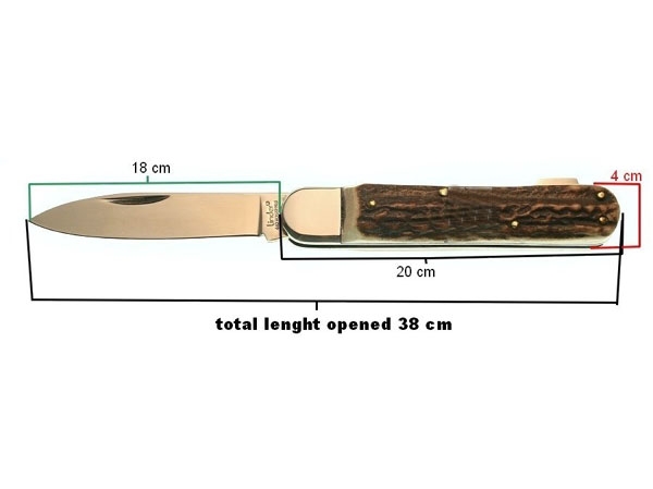 15 Inches Stag Handle Locking Pocket Knife image 4