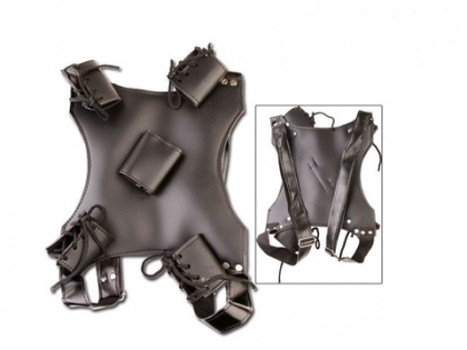 Dual Sword Back Scabbard Holder Harness
