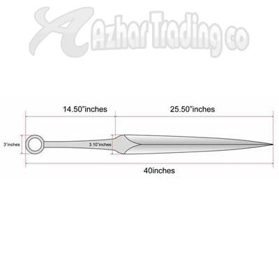 The Expendables Movie Kunai Sword 40 inches image 5