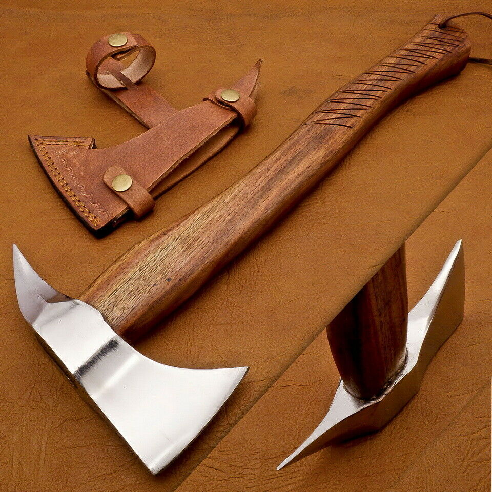 Viking Axe, Custom Handmade Engraved High Carbon Steel Axe