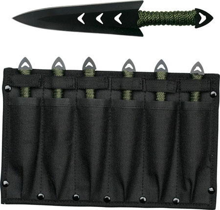 6-Pcs Throwing Knife Set Warrior Arrowhead image 2