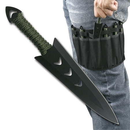 6-Pcs Throwing Knife Set Warrior Arrowhead image 6