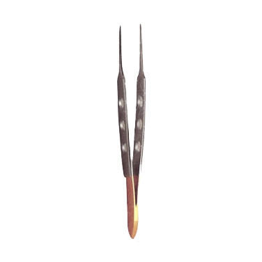 Bishop Tweezers Gold Curved image 2