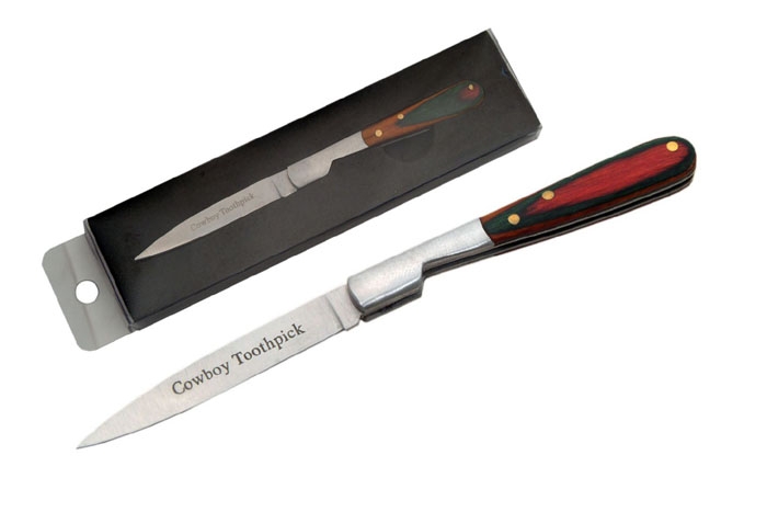 FIRE MAN TOOTHPICK FOLDING KNIFE image 2
