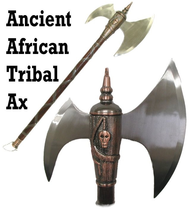 TRIBAL AFRICAN AXE image 2