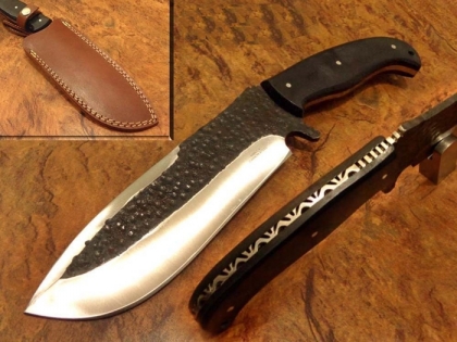 Hammered Forged Hunting Knife