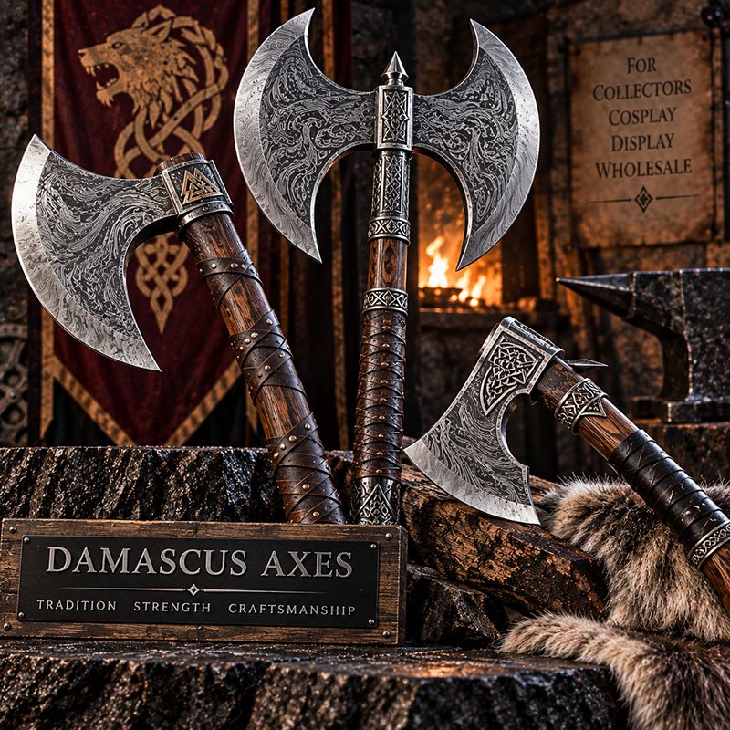 Damascus Axes