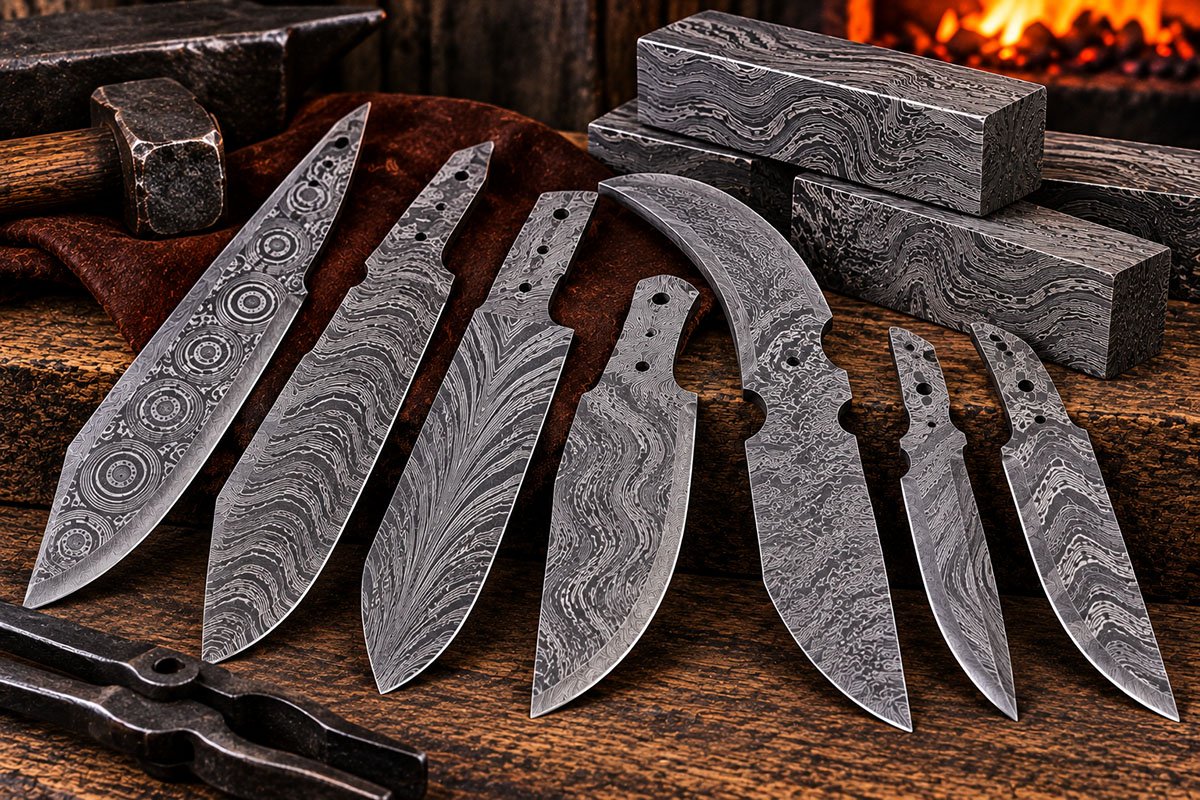 Damascus Blank Blades