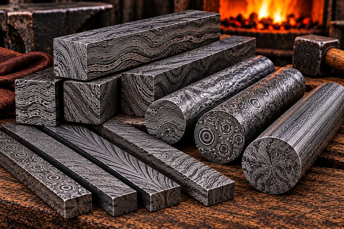 Damascus Steel Bars