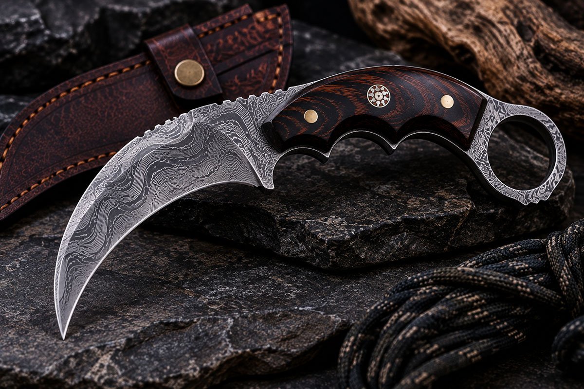 Damascus Karambit Knives