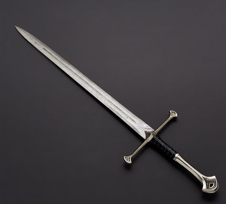 LOTR Anduril Damascus Sword  image 4