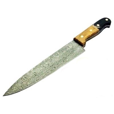 Damascus Chef Knife Wood Handle