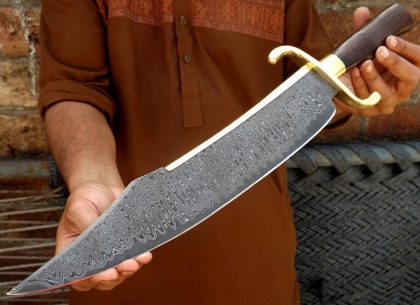 The Expendables Damascus Bowie Knife