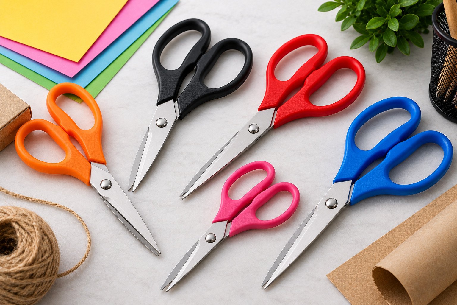Plastic Handle Scissors