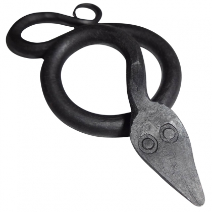 Hand Forged Snake Amulet