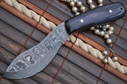 Damascus Hunting Knife Nessmuk Knife  