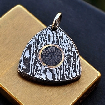 Handmade Damascus Steel Necklace