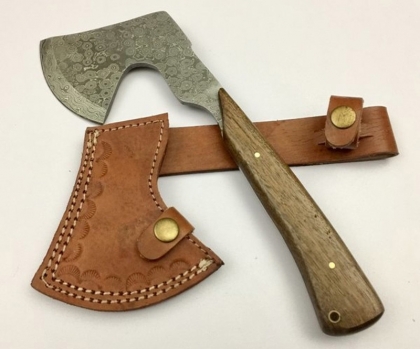 Damascus Steel Handmade Hunting Knife Viking Axe