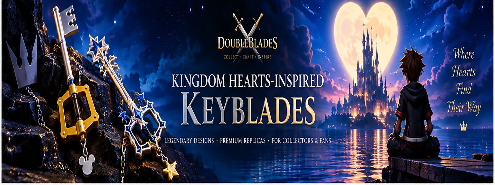 Kingdom Hearts-Inspired Keyblades