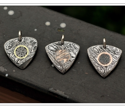 Handmade Damascus Steel Necklace