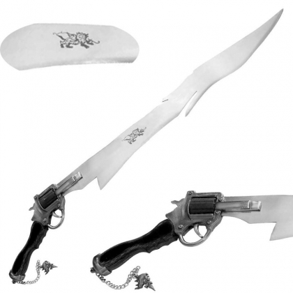 Functional Cutting Trigger Gunblade Sword