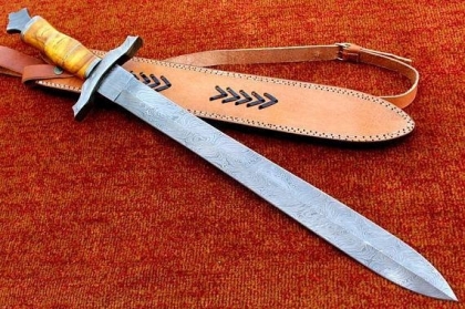 Damascus Steel Sword Full Tang
