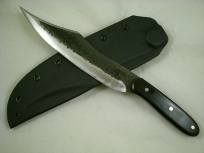 Hammered Carbon Steel Pirate Bowie Knife