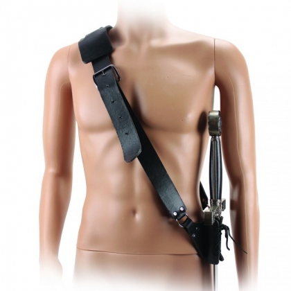 Leather Sword Frog Hooks Through Belt