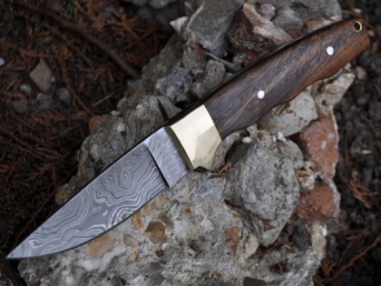 Handmade Damascus Camping Knife