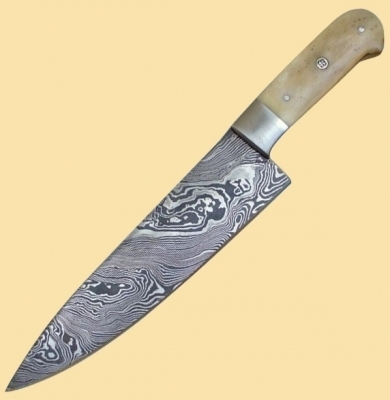 Damascus Chef Knife Wood Handle