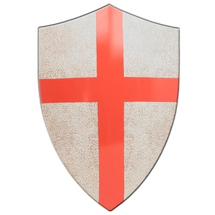 Medieval Crafted Templar Knights Red Cross Crusader Shield