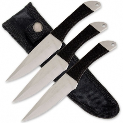3-Pcs Bulls Eye Throwing Knives Set