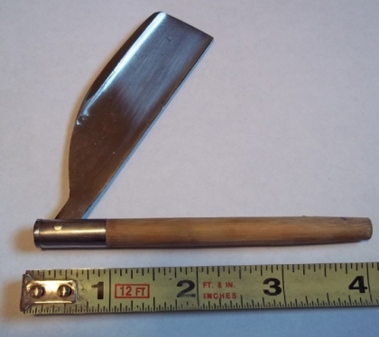 4-Inches New Razor Wood Handle
