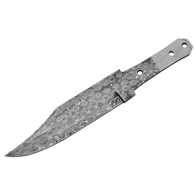 Damascus Large Skinner Knife Blade