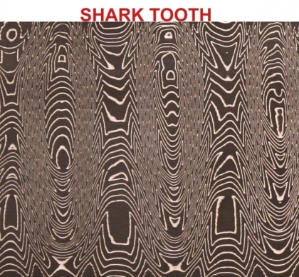 DAMASCUS PATTERNS SHARK TOOTH
