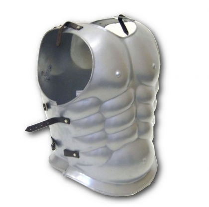 Adult Muscular Cuirass Silver