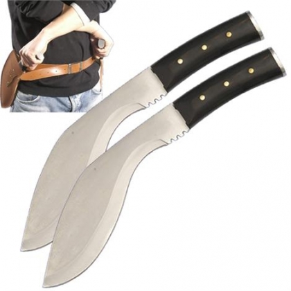 Resident Evil Extinction Dual Twin Machete Kukri Gurkha Knife Blades