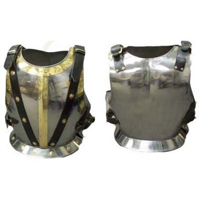 Adult Muscular Cuirass Silver