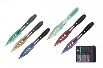6 Piece Multi Colors Thrower Set