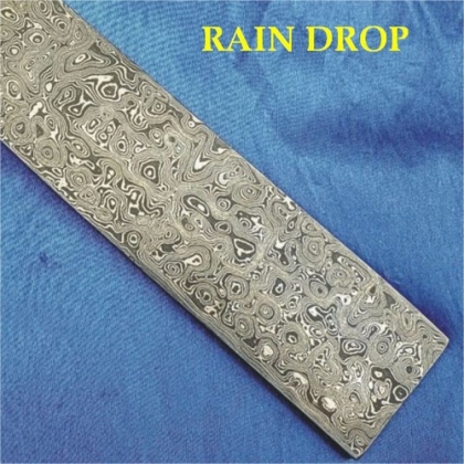 RAIN DROP design Damascus steel construction