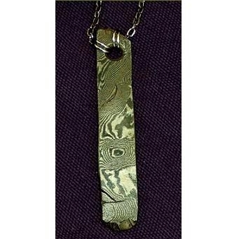 Damascus Steel Necklace Twist Pattern