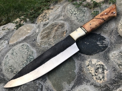 Hammered Carbon Steel Chef Knife