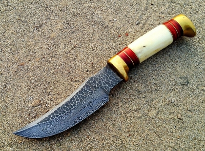 Hammered Forged  Damascus Knife