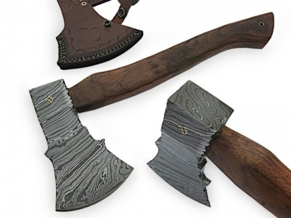 DAMASCUS STEEL CUSTOM HAND MADE HUNTING TOMAHAWK AXE