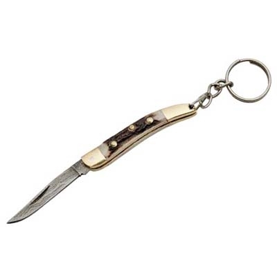 DAMASCUS TOOTHPICK KEYCHAIN KNIFE